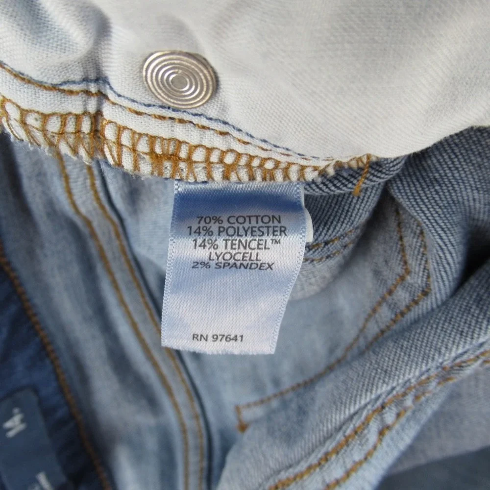 J Jill Denim Boyfriend Straight Leg Ankle Jeans Blue Medium Wash 14P Petite - Picture 11 of 13